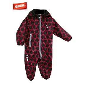 Комбинезон Smail Softshell черный/красный