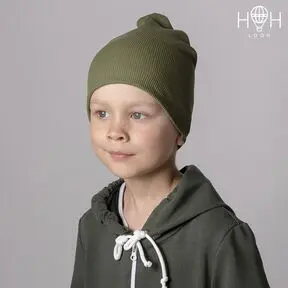 Шапка удлиненная лапша хаки